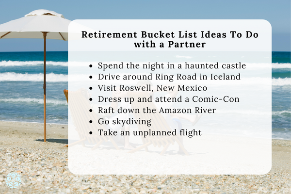 Retirement Bucket List Ideas To Do with a Partner